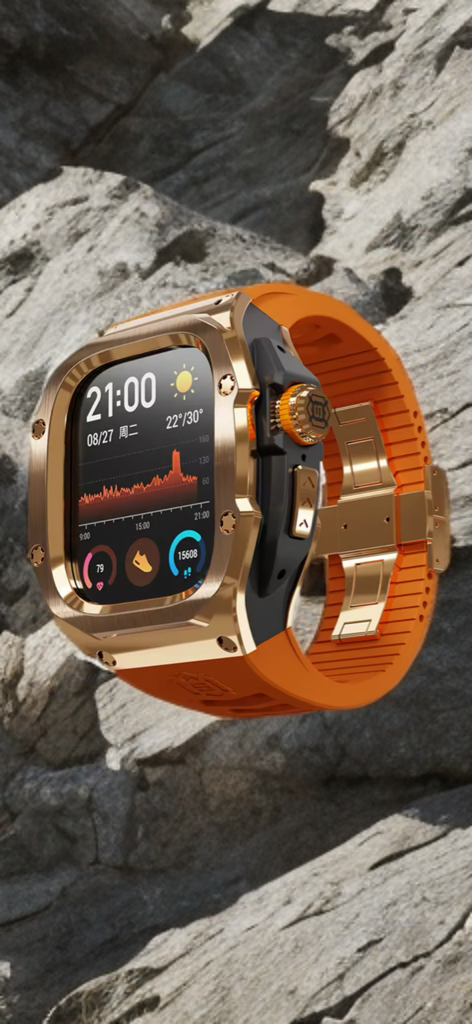 Apple Watch Luxury Protective Case with Integrated Glass