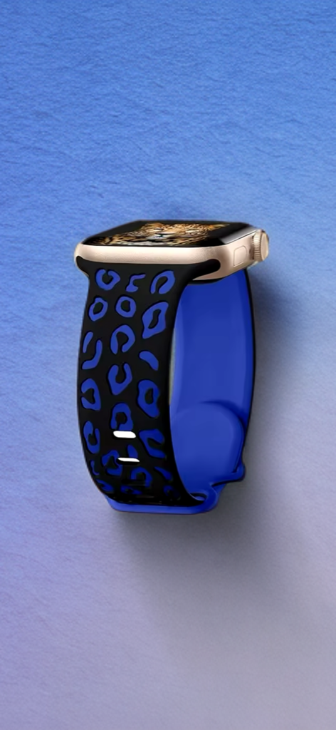 Engraved Leopard Sport Band for Apple Watch – Bold Elegance, Everyday Comfort