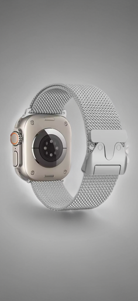 Milanese Buckle Band for Apple Watch – Refined Steel, Everyday Elegance