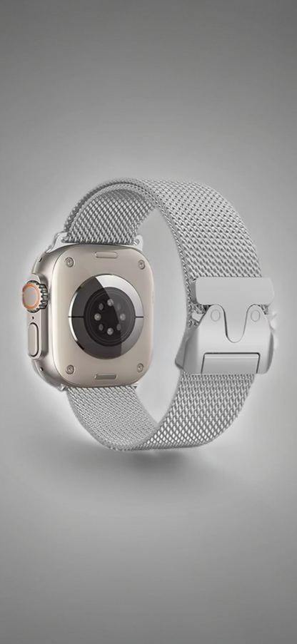 Milanese Buckle Band for Apple Watch – Refined Steel, Everyday Elegance