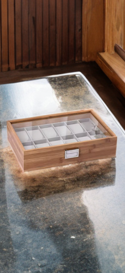 Bamboo Watch Storage Box – 6 or 12-Slot Collector’s Edition
