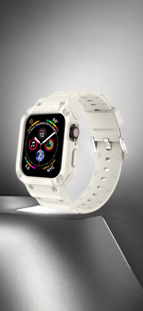 All-in-One Sport Band with Protective Case – Rugged Precision for Apple Watch