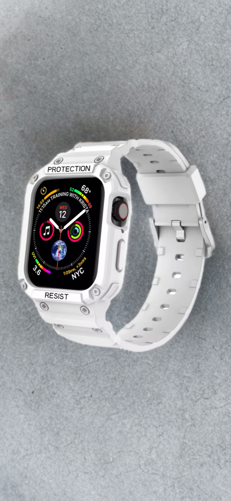 All-in-One Sport Band with Protective Case – Rugged Precision for Apple Watch